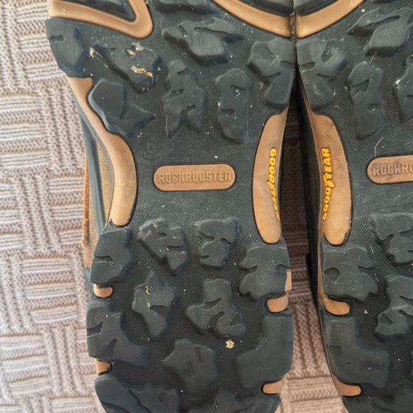 Men's RockRooster Brown Suede Hiking Boots with Cushioned Collar - Picture 8 of 10